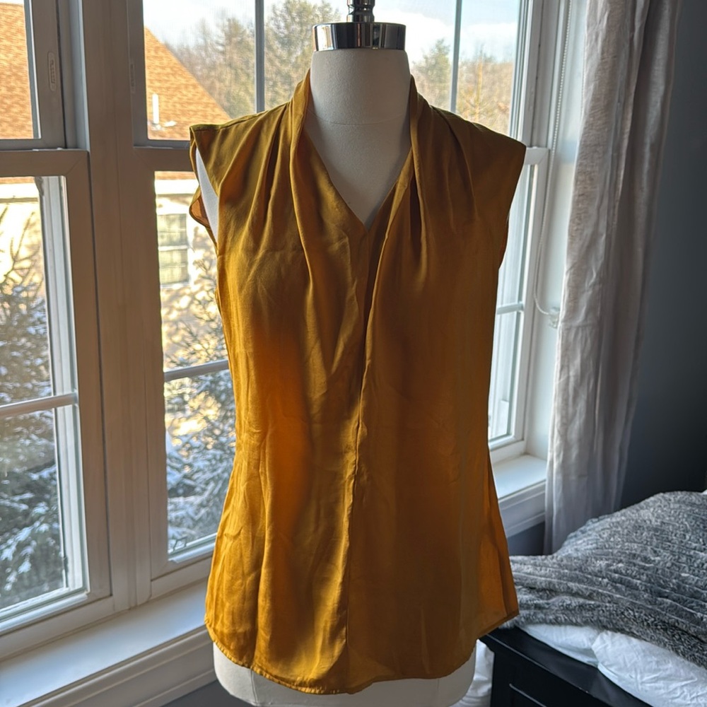 Lord & Taylor Yellow Blouse size small